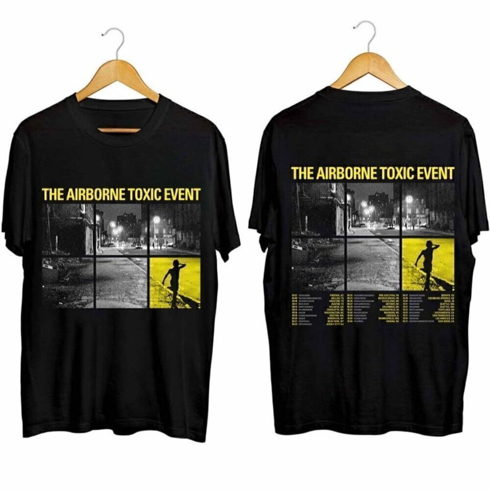 The Airborne Toxic Event 2024 Tour Graphic Live Music 2 SidedT-Shirt